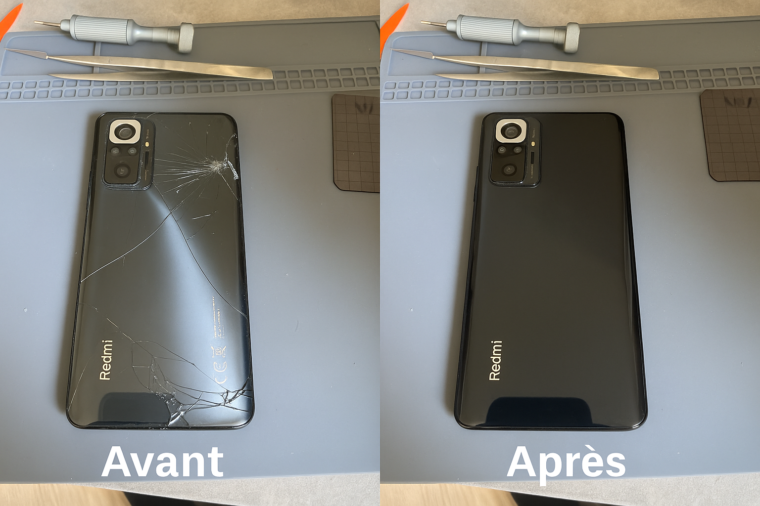 Avant / Après réparation